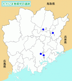 ただいま発掘中の遺跡地図です。