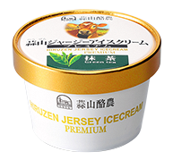 蒜山ジャージーアイスクリームプレミアム(抹茶)の画像