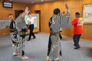 備中たかはし松山踊り保存会表敬訪問