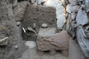 発見当初の筒形土製品