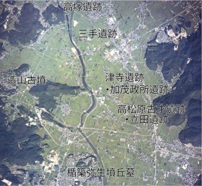 津寺遺跡の周辺