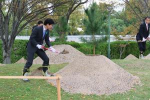 全国植樹祭お手植え苗木定植セレモニー