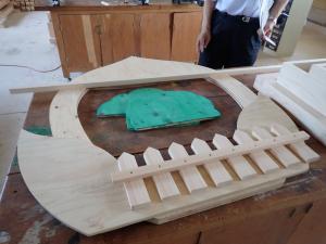 カウントダウンボード制作風景