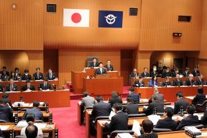 県議会11月定例会 開会