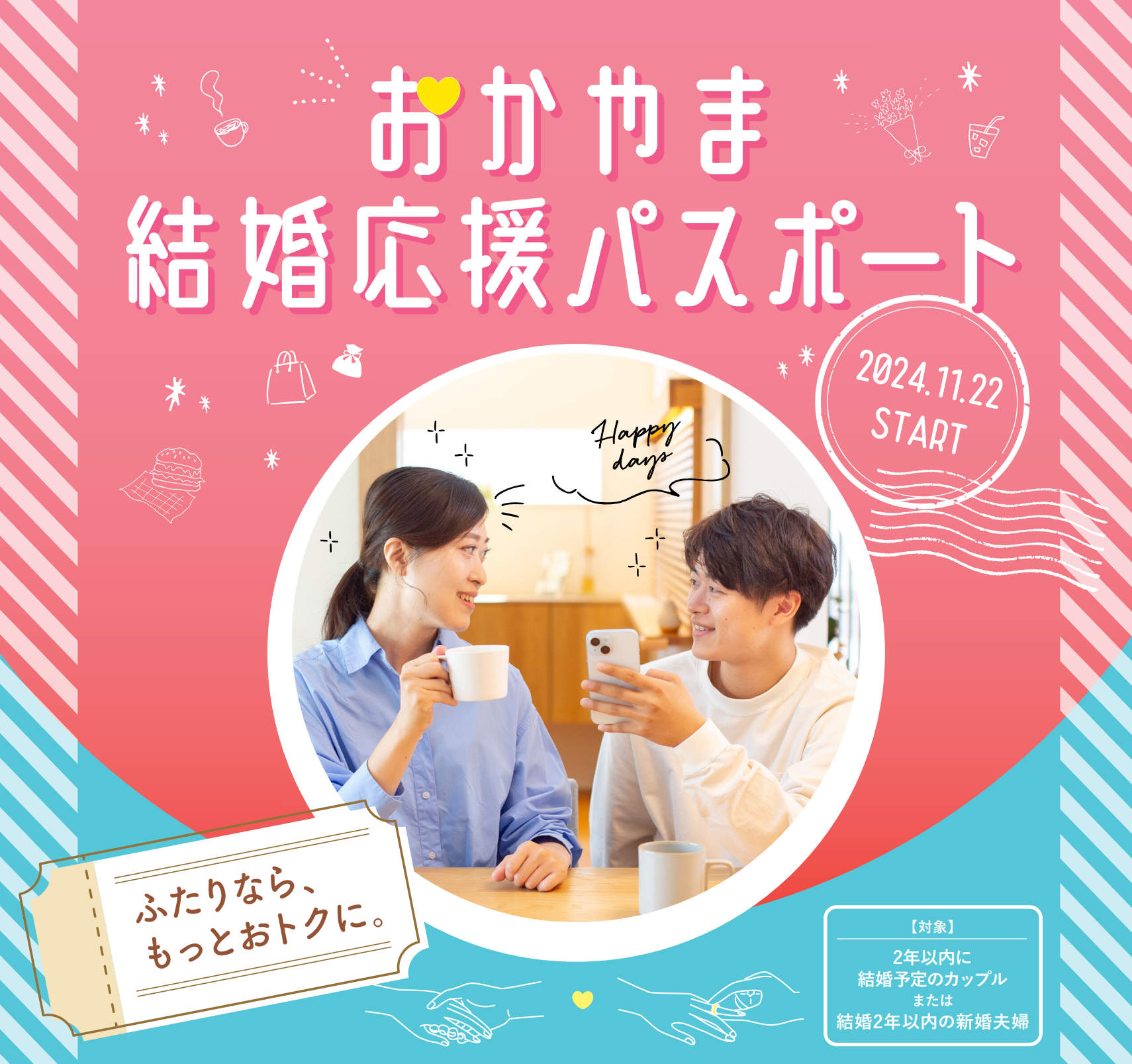 おかやま結婚応援パスポートの運用開始
