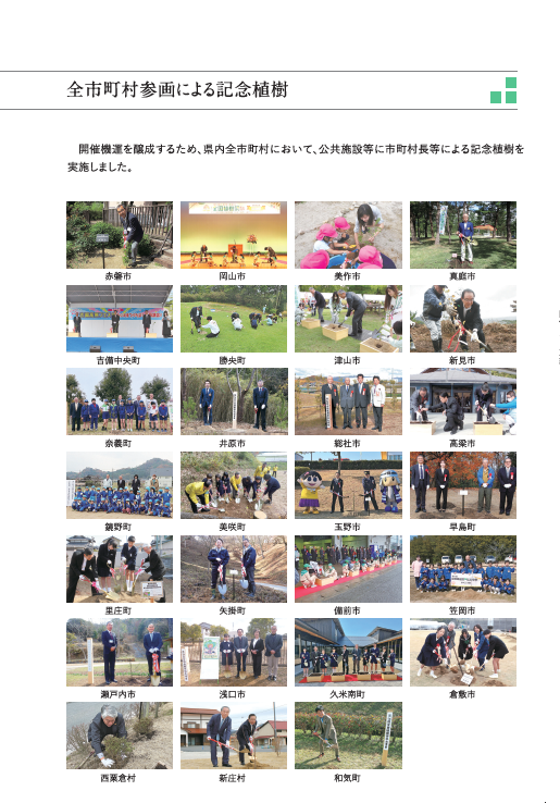 市長村長等による記念植樹