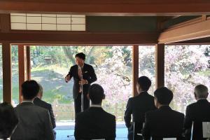 二色が岡景観復元整備竣工式〔岡山後楽園〕