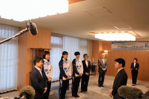 岡山シーガルズ 表敬訪問