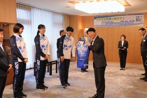 岡山シーガルズ 表敬訪問
