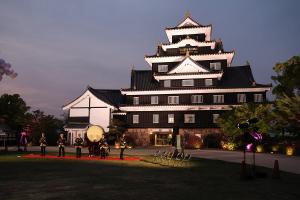 春の幻想庭園・春の烏城灯源郷オープニングセレモニー
