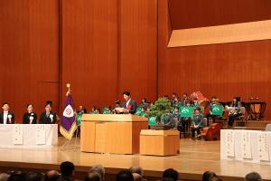 真備学園100周年・明誠学院高等学校30周年記念式典