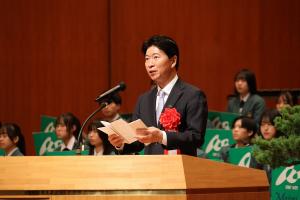 真備学園100周年・明誠学院高等学校30周年記念式典