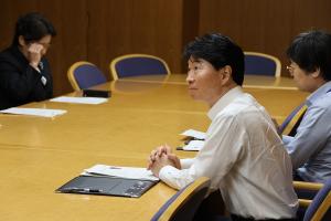 世界禁煙デー啓発のための表敬訪問