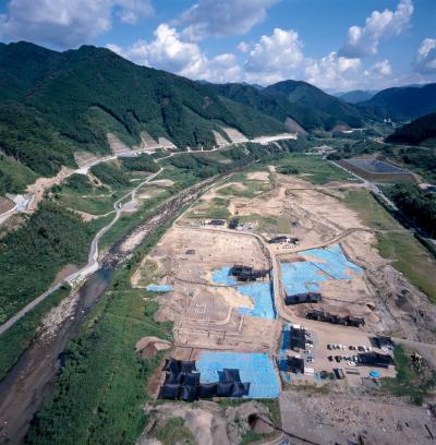 久田堀ノ内遺跡＿中世居館中心部全景写真