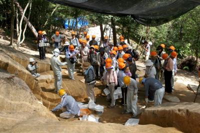 城内調査大公開の様子