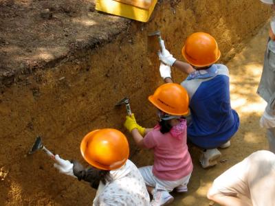 夏休み少年少女鬼ノ城教室の様子
