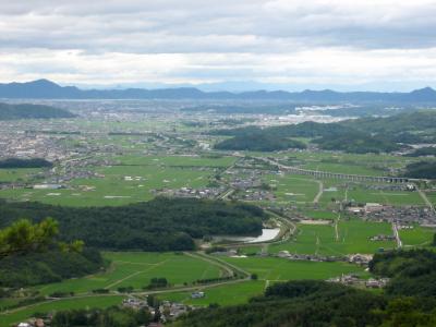 鬼ノ城東門付近から眺めの写真