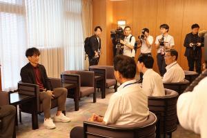 日本サッカー協会会長表敬訪問