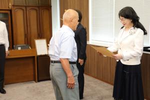 警察協力章伝達式