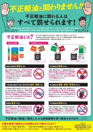 不正軽油対策チラシ裏