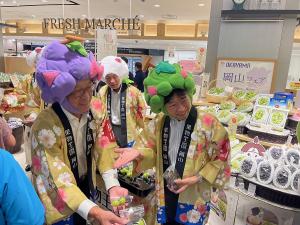 県産ブドウトップセールス