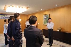 岡山シーガルズ 表敬訪問