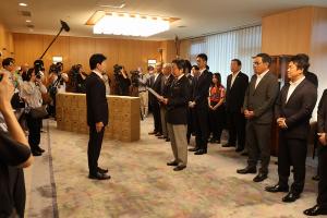 新スタジアム整備要望書等受取