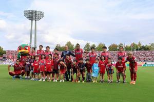 ファジアーノ岡山公式戦 岡山サンクスマッチ〔試合開始直前セレモニー〕