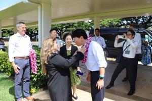 現地2高校(公立カイムキ高校・私立ミッドパシフィック校)視察