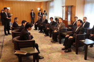 明新科技大学・岡山理科大学・台湾半導体企業関係者表敬訪問