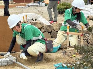 造園　大村選手・川井選手