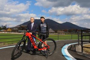 蒜山高原自転車道ルート視察