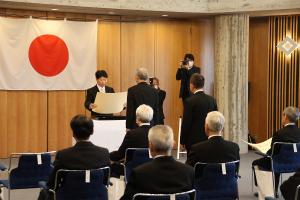 秋の叙勲伝達式