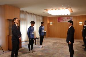 ファジアーノ岡山 表敬訪問