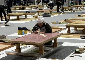 畳製作競技の写真