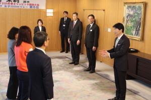 ミラノ・コルティナ2026冬季五輪入賞 中島未莉選手への県スポーツ特別顕賞授与式