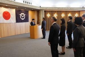 退職者辞令交付〔課長級以上・役職定年者〕