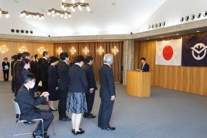 退職者辞令交付〔副参事級以下〕