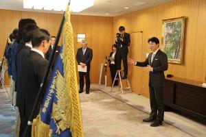 全国大会優勝 関西高校硬式テニス部 表敬訪問