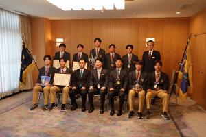 全国大会優勝 関西高校硬式テニス部 表敬訪問