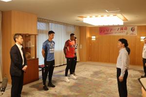 ファジアーノ岡山 表敬訪問