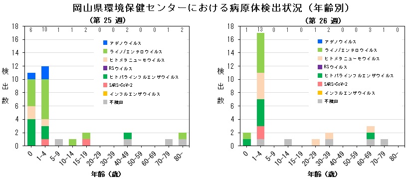 年齢別病原体検出状況(ARI)