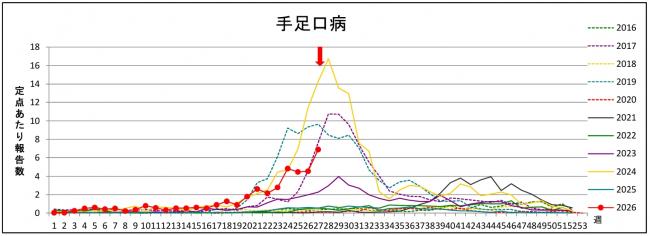 手足口病グラフ