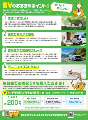 EV試乗体験フェスタチラシ（裏）