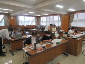原価計算シートに入力中