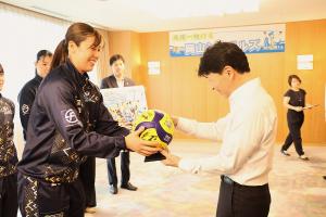 岡山シーガルズ 表敬訪問