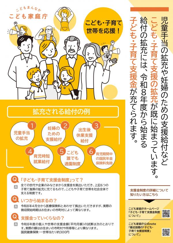 子ども・子育て支援金制度に係るポスター