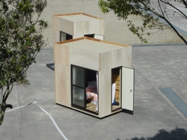 調査のため作成した模擬家屋です。