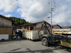 真備地区の建設型仮設住宅を撤去