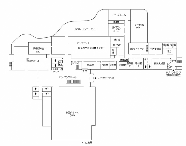 総合教育センター1階平面図